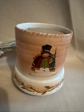 Vintage Crazy Mountain Electric Votive Candle Warmer Gift Set